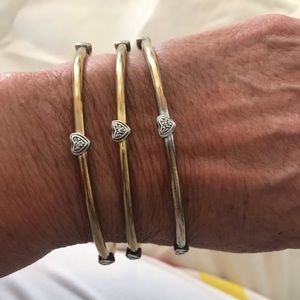 (3) heart bracelets
